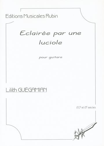 copertina claire par une luciole pour guitare (avec tablature) Editions Robert Martin