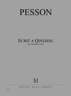 copertina Ecrit  Qinzhou Editions Henry Lemoine