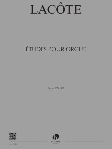 copertina Etudes 2e Cahier Editions Henry Lemoine