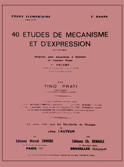 copertina Etudes de mcanisme et d'expression (40) Vol.1 Combre