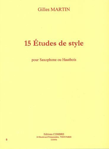 copertina Etudes de style (15) Combre