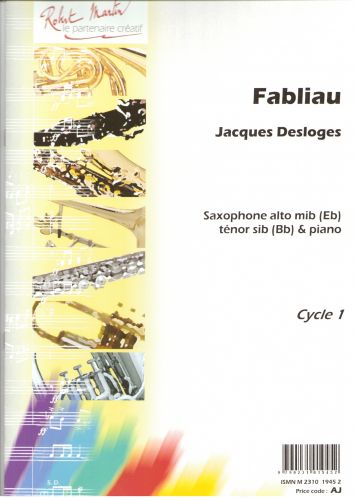 copertina Fabliau, Alto ou Tnor Editions Robert Martin