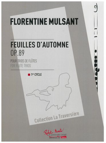 copertina FEUILLES D'AUTOMNE OP.89 pour Trio de Flutes Editions Robert Martin