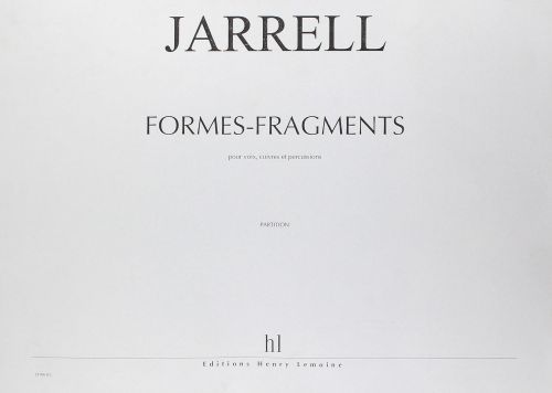 copertina Formes-Fragments Editions Henry Lemoine