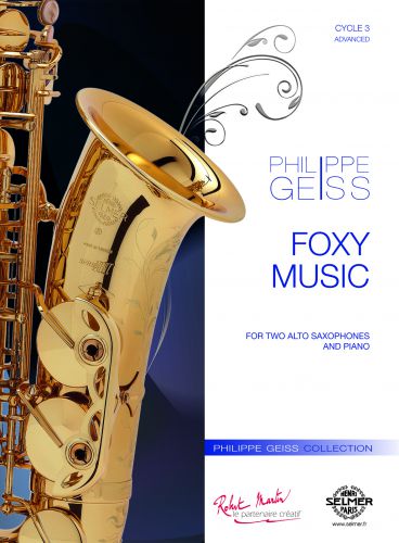 copertina FOXY MUSIC pour 2 ALTO SAX & PIANO Editions Robert Martin