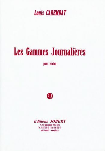 copertina Gammes Journalires Jobert