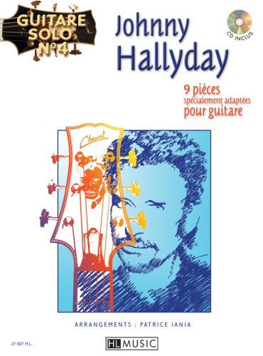 copertina Guitare solo n4 : Johnny Hallyday Editions Henry Lemoine