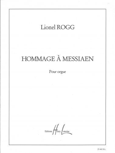 copertina Hommage  Messiaen Editions Henry Lemoine