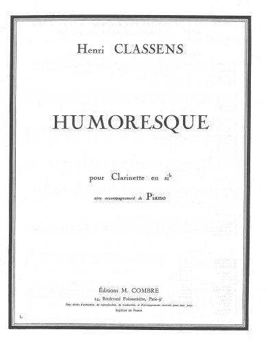 copertina Humoresque Combre