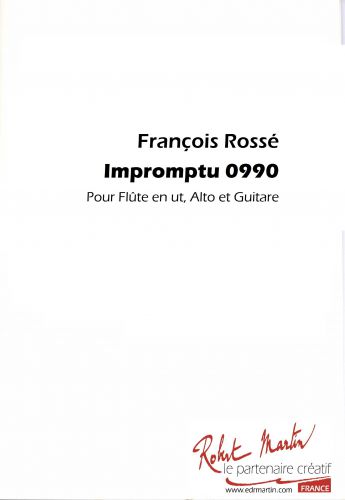 copertina IMPROMPTU 0990 pour ALTO,FLUTE,GUITARE Editions Robert Martin