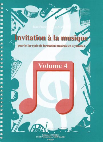 copertina Invitation  la musique Vol.4 Combre