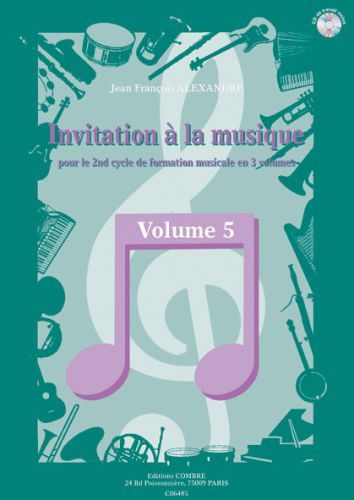 copertina Invitation  la musique Vol.5 Combre