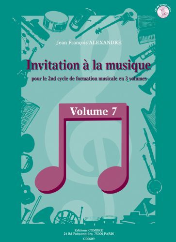 copertina Invitation  la musique Vol.7 Combre