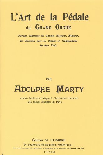 copertina L'art de la pdale du grand orgue Combre