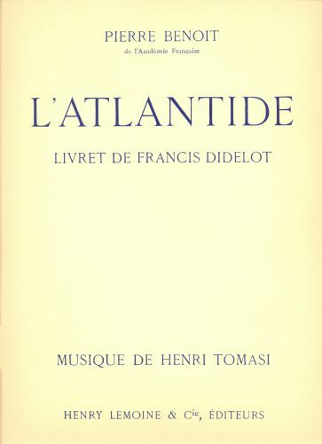 copertina L'Atlantide Editions Henry Lemoine