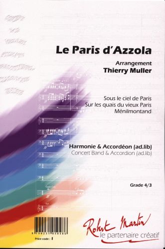 copertina La Parigi AZZOLLA (tre titoli) Martin Musique
