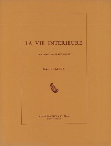 copertina La vie intrieure Editions Henry Lemoine