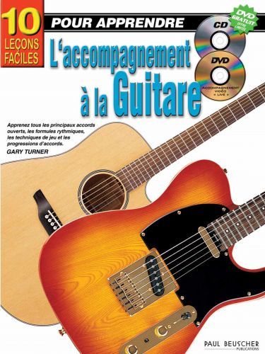 copertina Leons faciles pour apprendre l'accompagnement  la guitare (10) Paul Beuscher