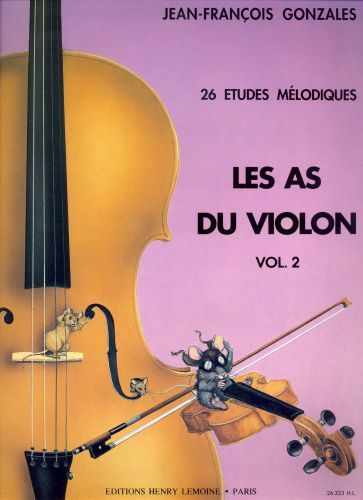 copertina Les As du violon Vol.2 Editions Henry Lemoine