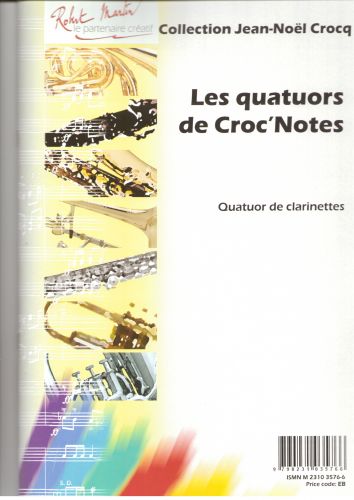 copertina Les Quatuors de Croc'Notes Editions Robert Martin