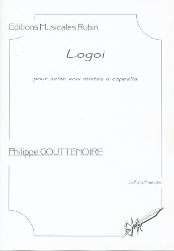 copertina Logoi  pour seize voix mixtes a cappella (Le prix comprend 17 exemplaires de la partition ) Martin Musique