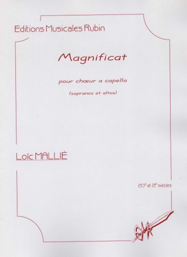 copertina Magnificat pour chur a cappella (sopranos et altos) Martin Musique