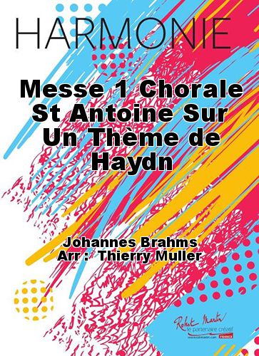 copertina Massa 1 Chorale Sant'Antonio su un tema di Haydn Martin Musique