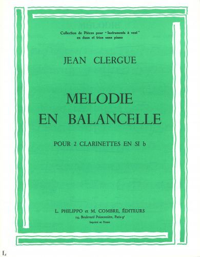 copertina Mlodie - En balancelle Combre