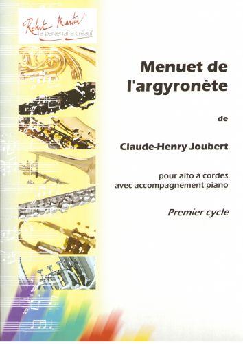 copertina Menuet de l'Argyronte Editions Robert Martin