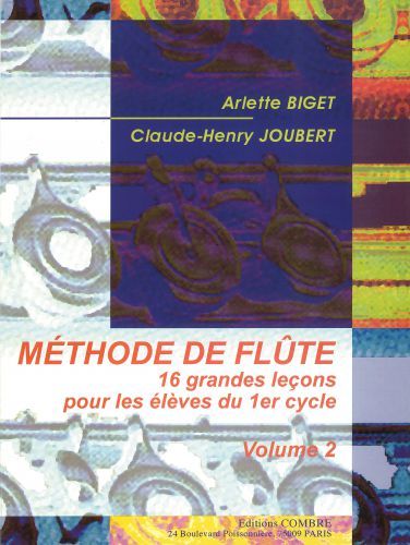 copertina Mthode de flte Vol.2 (16 Leons 1 cycle) Combre