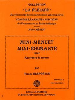 copertina Mini menuet - mini courante Combre