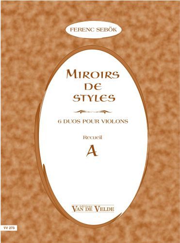 copertina Miroirs de styles Recueil A Van de Velde