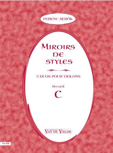 copertina Miroirs de styles Recueil C Van de Velde