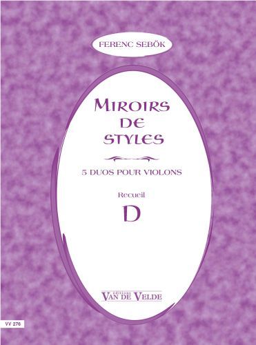 copertina Miroirs de styles Recueil D Van de Velde