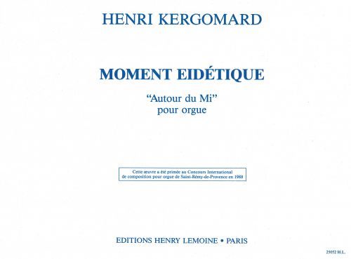 copertina Moment idtique Editions Henry Lemoine