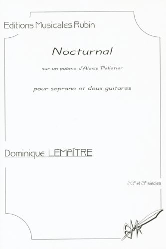 copertina Nocturnal pour soprano et deux guitares Martin Musique