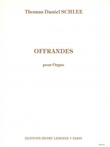 copertina Offrandes Op.28 Editions Henry Lemoine