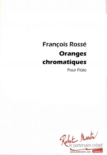 copertina ORANGES CHROMATIQUES Editions Robert Martin