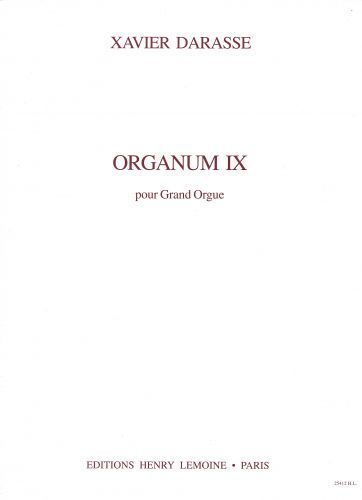 copertina Organum IX Editions Henry Lemoine