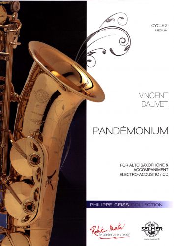 copertina PANDEMONIUM pour SAXOPHONE ALTO ET ACCOMP ELECTRO Editions Robert Martin