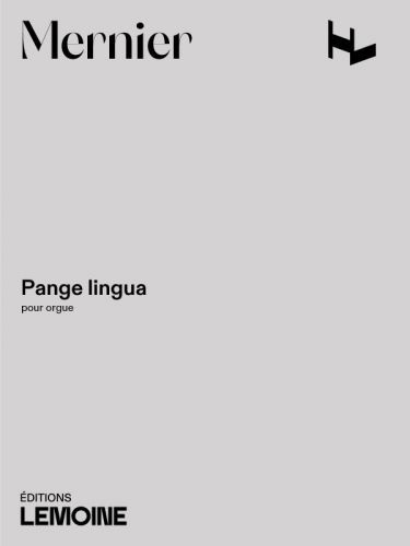 copertina Pange Lingua Editions Henry Lemoine