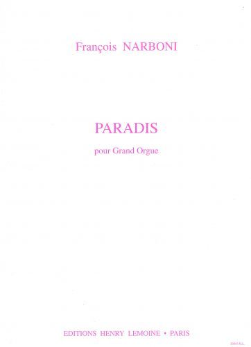 copertina Paradis Editions Henry Lemoine