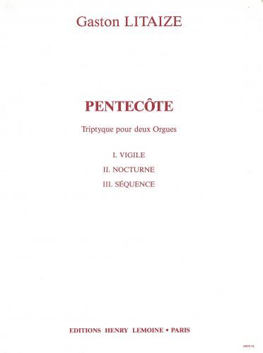 copertina Pentecte Editions Henry Lemoine