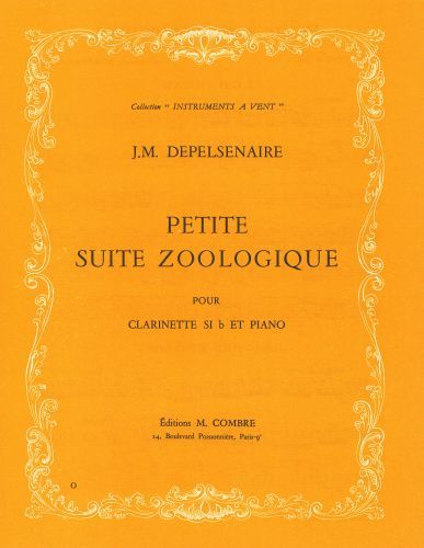 copertina Petite suite zoologique Combre