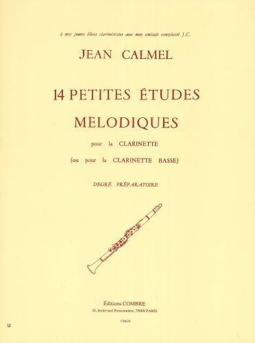 copertina Petites tudes mlodiques (14) Combre