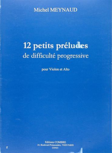 copertina Petits prludes (12) Combre