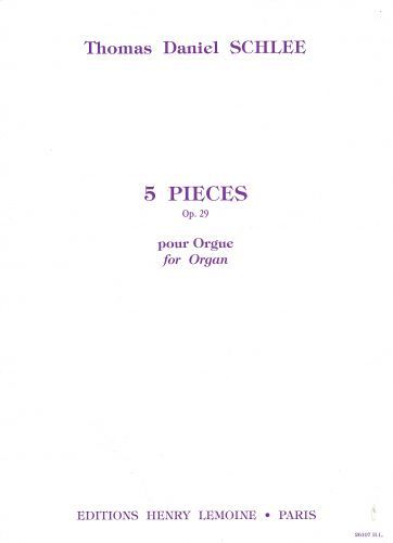 copertina Pices (5) Op.29 Editions Henry Lemoine