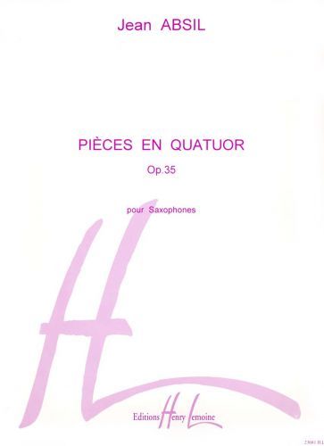 copertina Pices en quatuor Op.35 Editions Henry Lemoine