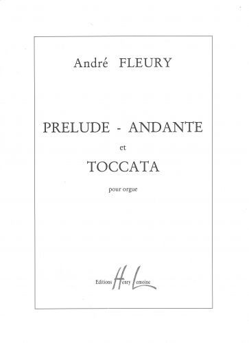 copertina Prlude, Andante et Toccata Editions Henry Lemoine