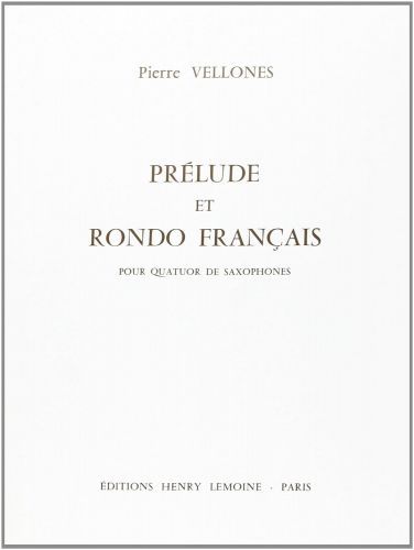 copertina Prlude et Rondo franais Editions Henry Lemoine